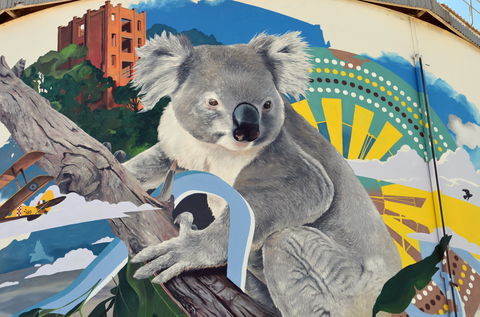 Riverina Outdoor Art Trail - Perths Hotel 2