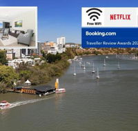 Amazing River View 3 Bedroom Apartment Brisbane CBD Netflix Fast Wifi Carpark - Perths Hotel