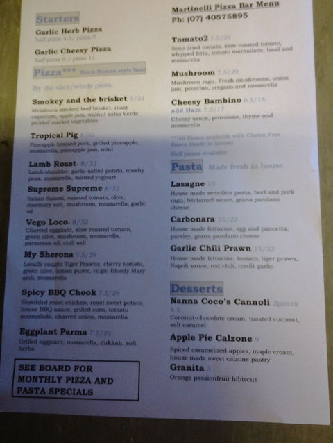 Martinelli Pizza Bar - Perths Hotel 1