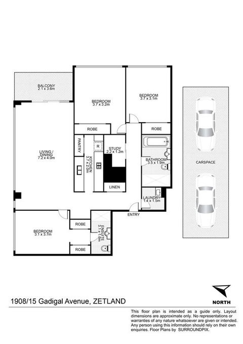 Gadigal Groove - Modern And Bright 3BR Executive Apartment In Zetland With Views - Perths Hotel 11