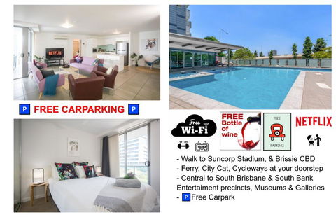 CBD Views-With FREE Wine Free-Carpark-Netflix-WiFi - Perths Hotel 0