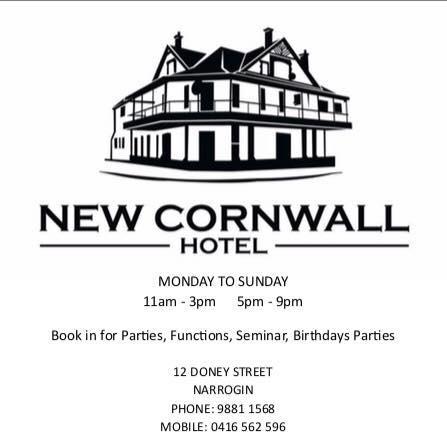 New Cornwall Hotel - Perths Hotel 3